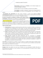 Concepto de accidente de tránsito y tipos de hechos ilícitos