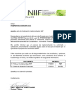 Acta de Entrega Niif 1