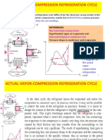 Refrigeration Cycles Real Vapor Compression Cycle