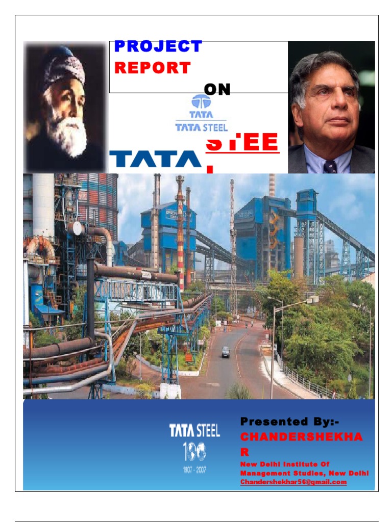Tata Steel Project Report Overview | PDF | Revenue | Economies