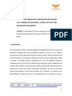 Apuntes en El Marco de La Verificación Del PND Por La H. Cámara de Diputados. ¿Cuáles Son Los Fines Del Proyecto de Nación?