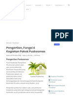 Pengertian, Fungsi & Kegiatan Pokok Puskesmas - KajianPustaka PDF