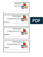 Etiqueta Cuaderno Comprension Lectora