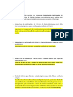 Exercícios Contas A Receber - Gabarito