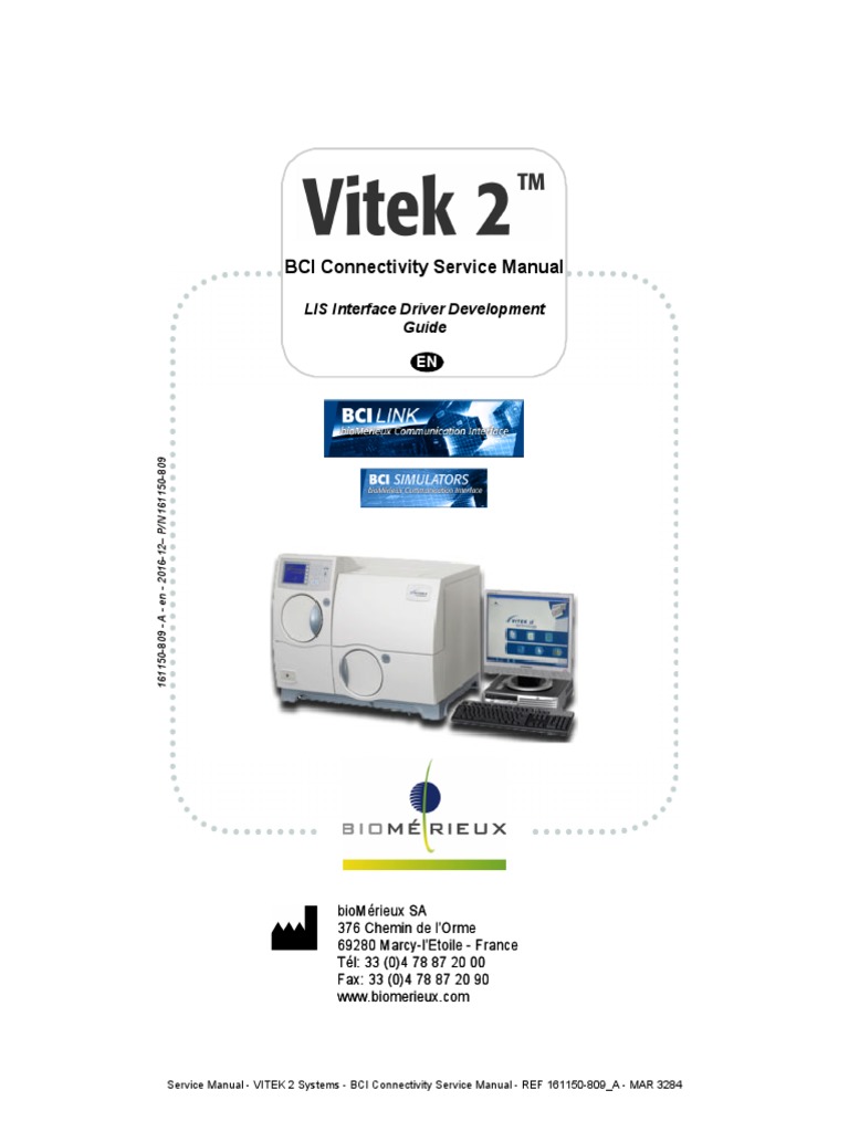 Service Manual VITEK 2 Systems BCI Connectivity Service Manual