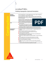 Sika Ferrogard - 903+: Corrosion Inhibiting Impregnation (Improved Formulation)