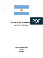CRISIS ECONÓMICA EN ARGENTINA Oan
