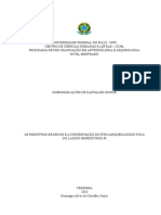 Os Registros Gráficos e A Conservação Do Sítio Arqueológico Toca Do Ladino Beneditinos-PI
