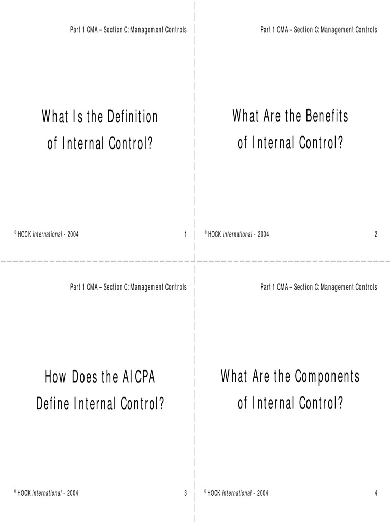 N1C FC Internal Controls | PDF | Internal Control | Internal Audit