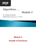 Algo - Mod2 - Growth of Functions