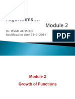 Algo - Mod2 - Growth of Functions
