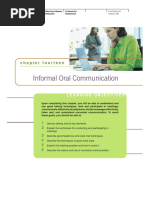 Informal Oral Communication: Chapter Fourteen