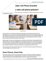 Should Schools Relax Cell Phone Policies?