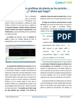 CW La Comunicación Profibus de Planta Se Ha Perdido