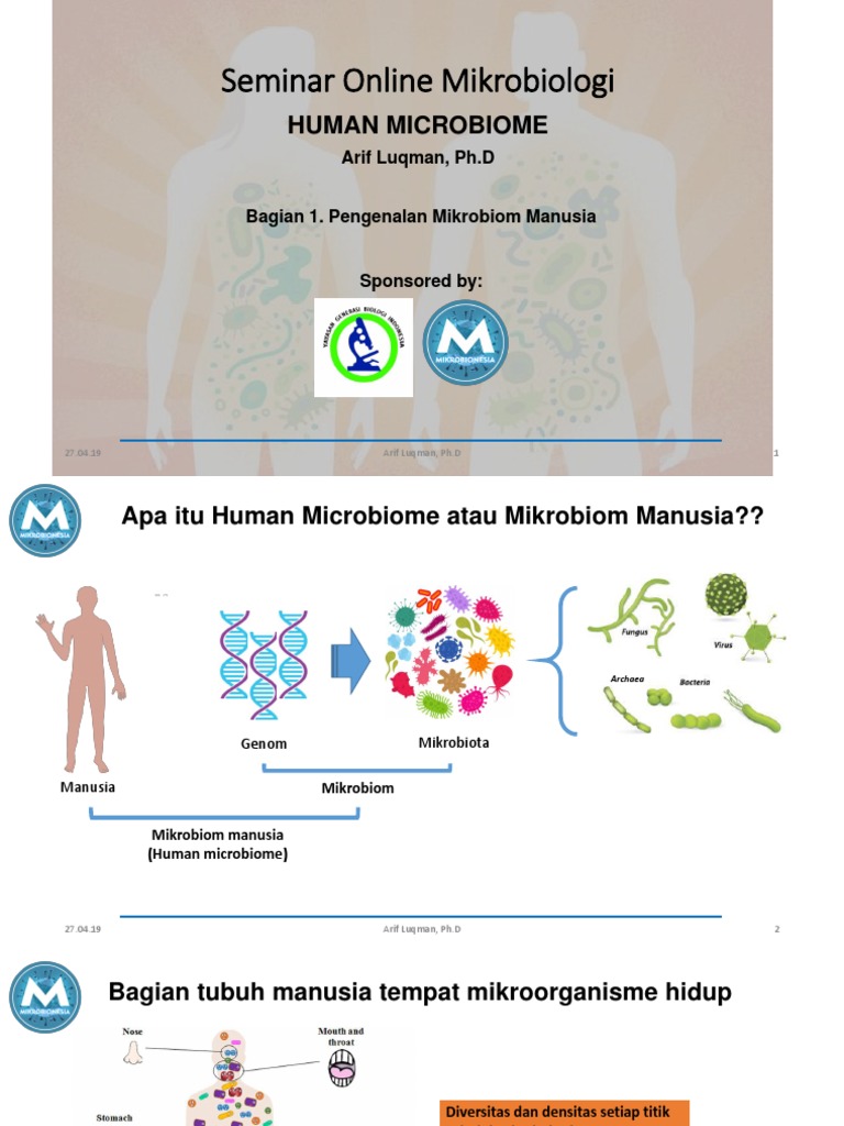 Human Microbiome Seminar Overview | PDF | Microbiota | Biomes