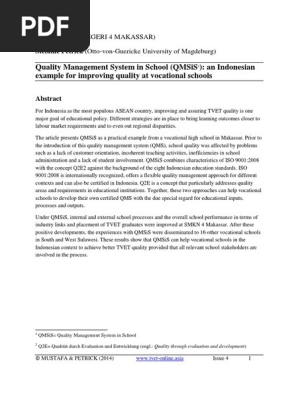 Quality Management System 