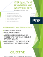 Water Quality at Residential and Industrial Area