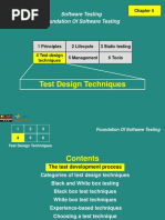 Test Design Techniques: Software Testing Foundation of Software Testing