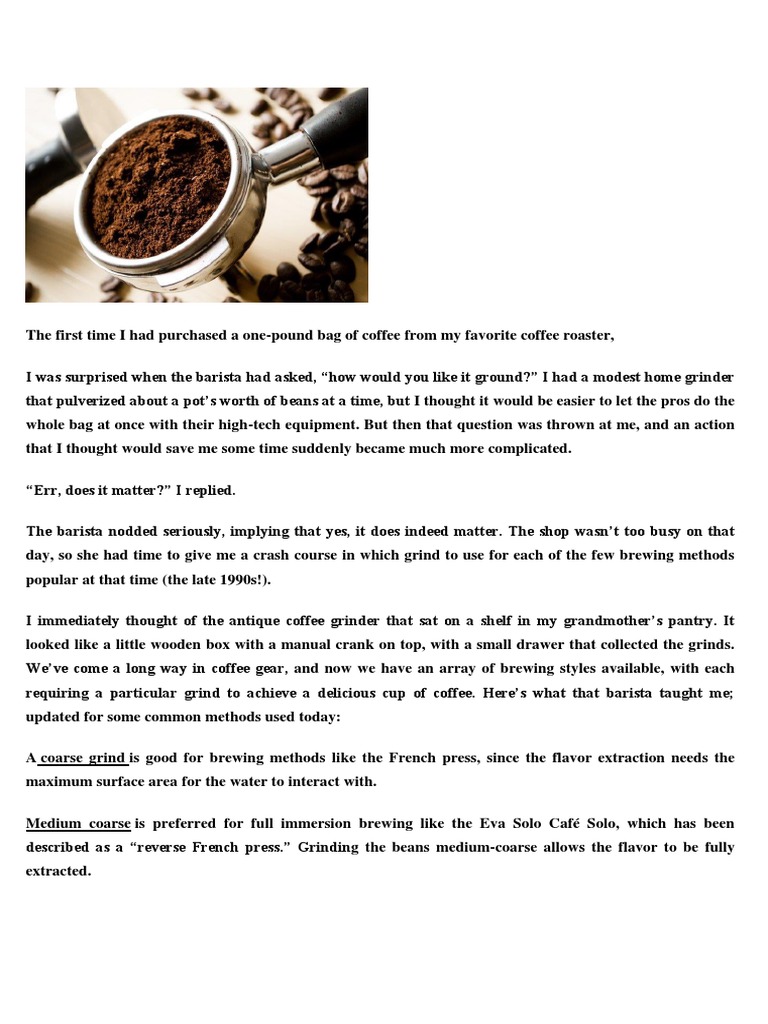 Document 1 Coffee Drink