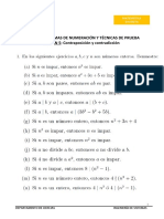 Hoja de Trabajo 5 - Pruebas Por Contraposición y Contradicción PDF