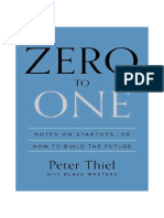 Zero To One Notes On Startups Peter Thiel PDF