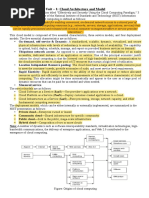 Unit - 1: Cloud Architecture and Model