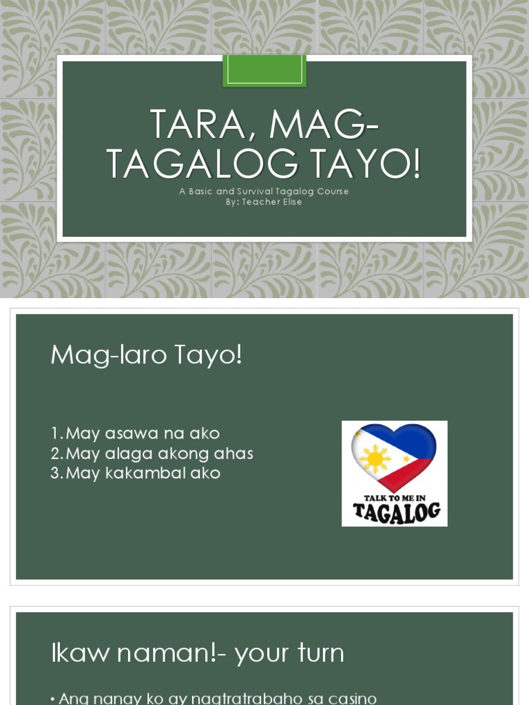 Essential Tagalog Grammar Sample | PDF