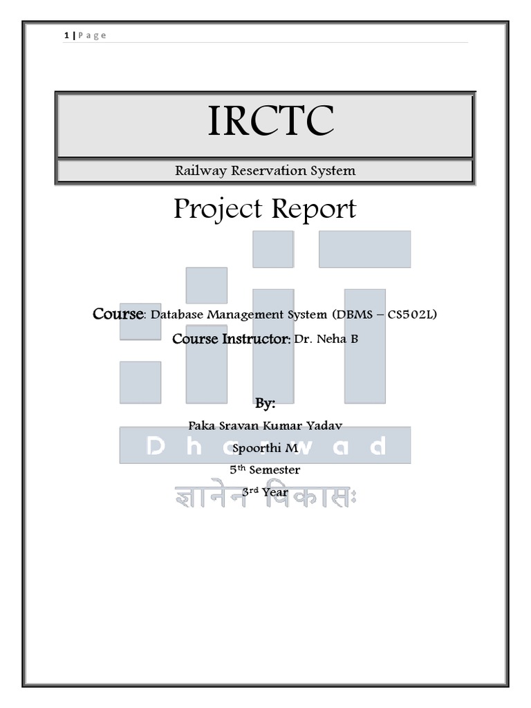 IRCTC Railway Reservation System Report | PDF | Android (Operating ...