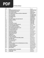 Accession Register of Fiction Library