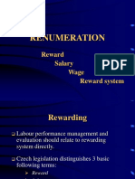 Renumeration: Reward Salary Wage Reward System
