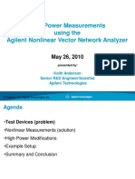 High Power Measurements Using The Agilent Nonlinear Vector Network Analyzer