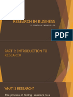 Research in Business