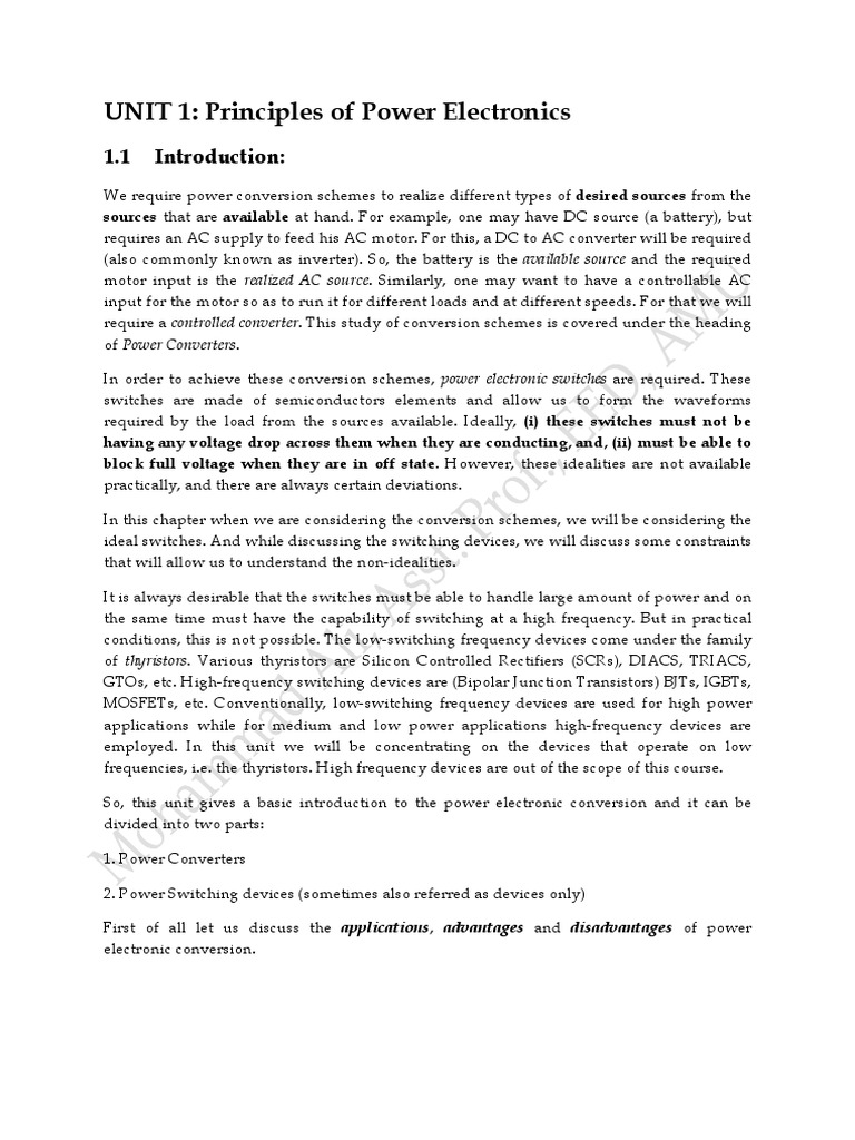 Power Electronics Basics | PDF | Power Electronics | Rectifier