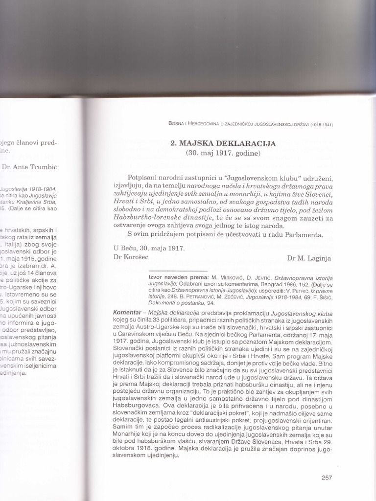 Majska I Krfska Deklaracija