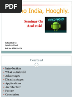 Techno India, Hooghly.: Seminar On Android