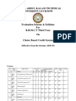 BHMCT 3rd Year Syllabus 2018