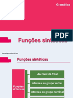 funções sintáticas