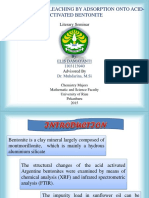 Sunflower Oil Bleaching by Adsorption Onto Acid-Activated Bentonite