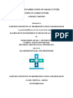 Design and Fabrication of Grass Cutter Using Agriculture