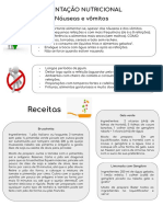 Orientação Nutricional para Náuseas e Vômitos