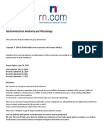 Gastrointestinal Anatomy and Details