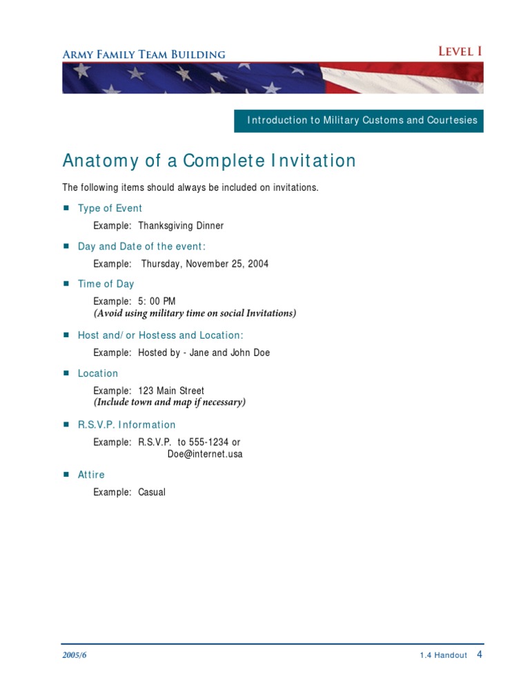 Intro To Military Customs and Courtesies Handout 4 | PDF | Law