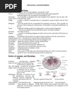 Oncology Nursing Lecture Notes Summary | PDF | Hematopoietic Stem Cell ...