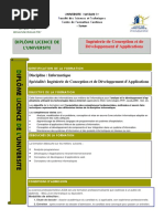 Licence Professionnelle Ingénierie de Conception Et de Développement D'applications