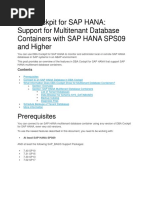 DBA Cockpit For SAP HANA