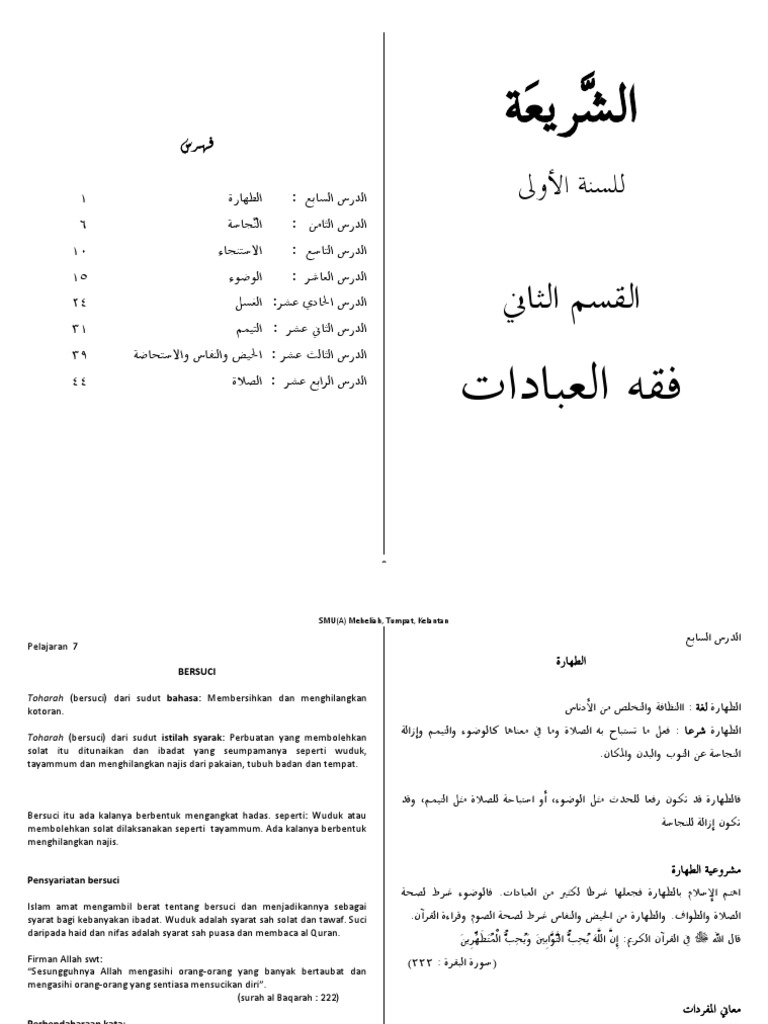 Buku teks syariah tingkatan 5