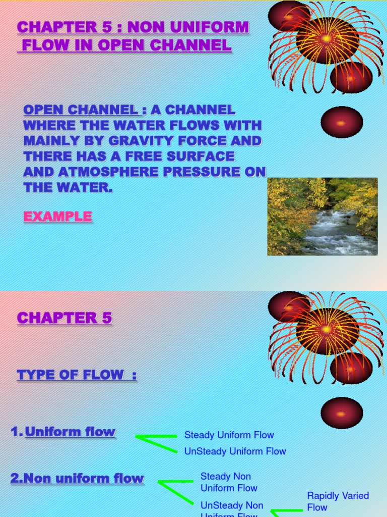 Characteristics of Uniform and NonUniform Open Channel Flow PDF