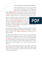 Paso Por El Tiempo de Los Trabajos en Los Modos de Producción