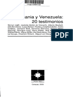 Alemania y Venezuela 20 testimonios