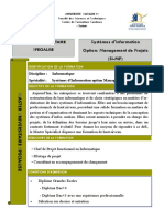 Master Spécialisé Systèmes D'information Option: Management de Projets